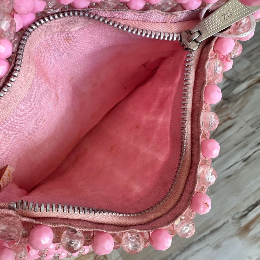 Pink Beaded Women's Bag - Picture 9 of 9